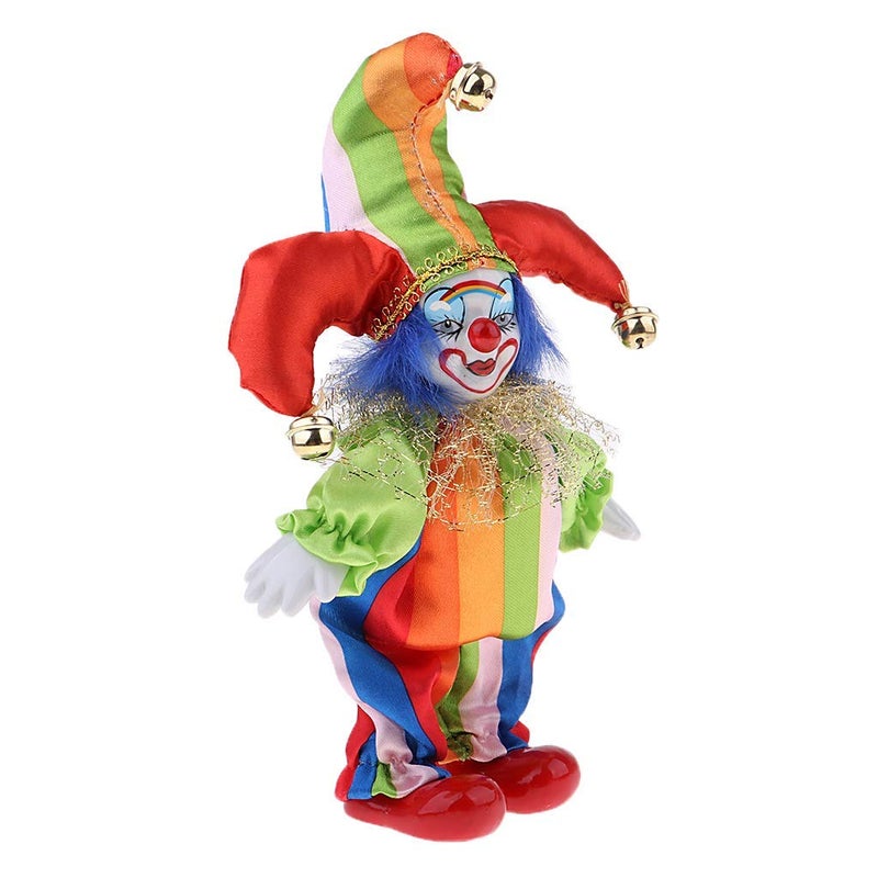 KODORIA Clown Doll Clown Figure Doll Halloween Ornaments Home Table Desk Top Decor  6