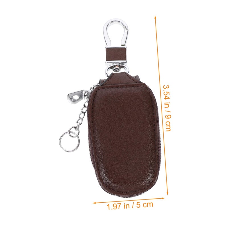 Black Car Key Organizer Pouch Zipper Storage Bag For Vehicle Keys Easy To Use - Image 3