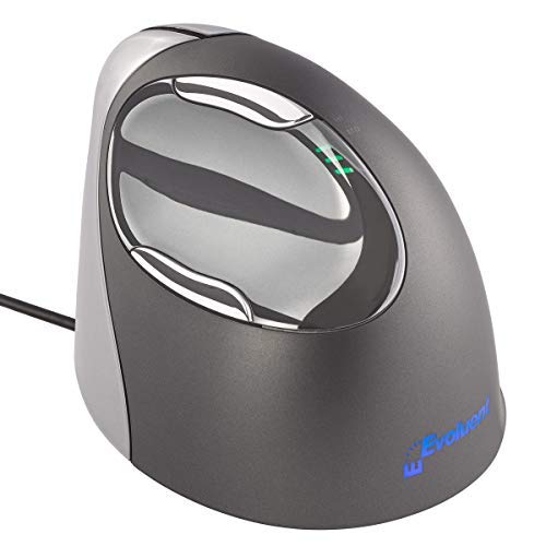 Evoluent VM4R Vertical Mouse 4 for Right Hand – Ergonomic Mouse Wired USB, Helps Reduce Carpal Tunnel, Adjustable Speed & Programmable Buttons, Vertical Ergonomic Wired Mouse, Gaming & Office Use - Image 4