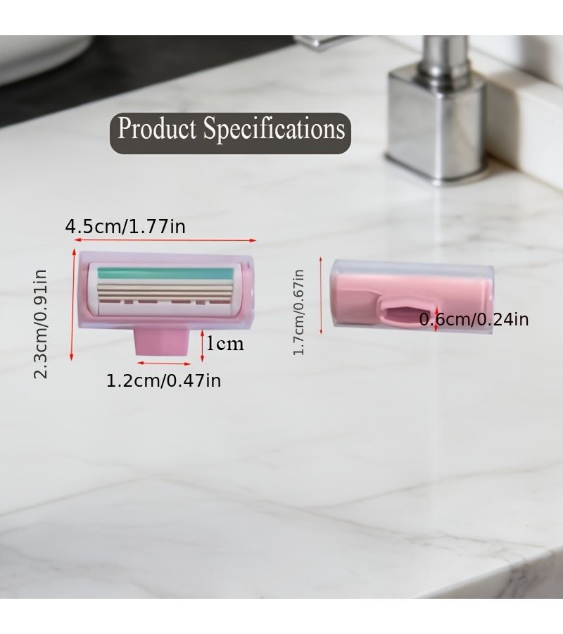 Three Layer Razor Head Purple Universal Fit For Hotels Guesthouses Bathhouses Travel - Image 4