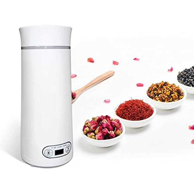 كاست ويف غلاية كهربائية صغيرة محمولة للسفر، غلاية ماء ساخنة صغيرة، سخان للشاي، زجاجة صغيرة الحجم بسعة كوب واحد، ترمس لغلي الماء، لون أبيض شخصي - Image 1