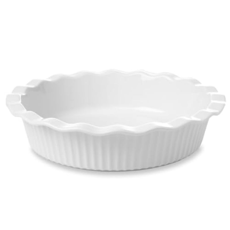 Ceramic Pie Pan for Baking 23 cm/ 9 inch, Deep Round Pie Dish 1500 ml/ 50 oz, Pie Plate with Fluted Rim, Porcelain Baking Dish for Apple Pie, Quiche, Tart, Cake Oven Microwave Safe - Image 1