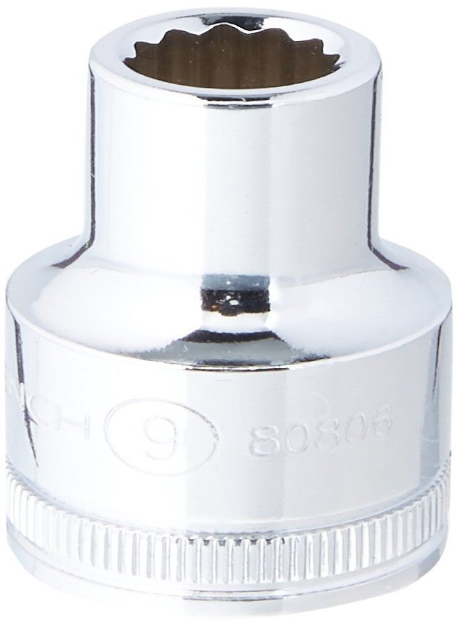 جير رينش مفتاح ربط تروس، مقبس قياسي متري بـ 12 نقطة، مقاس 9 مم، محرك 1/2 بوصة - 80806