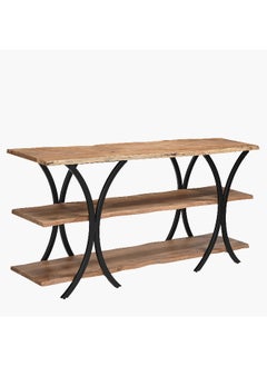 Home Box Rusic Solid Wood 1.6 Meter Console Table and High TV Unit for TVs upto 65 inches  - Image 2