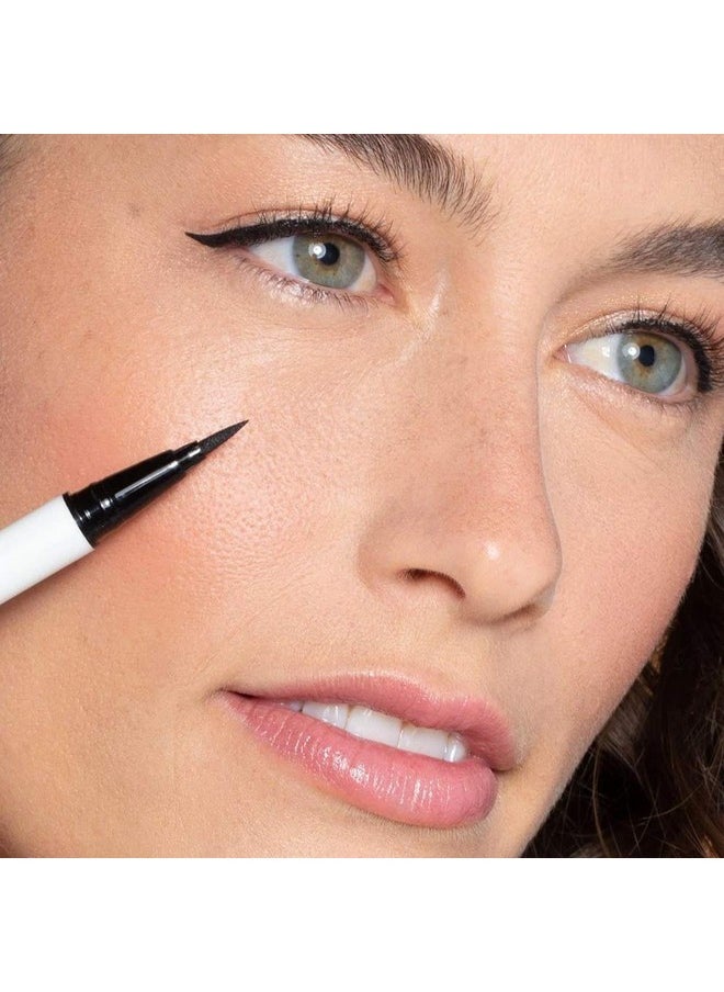 ILIA ILIA - Clean Line Liquid Liner | Non-Toxic, Vegan, Cruelty-Free, Quick Dry, Carbon Black-Free, + Water Resistant with Precision Tip (Black, 0.01 fl oz | 0.55 ml)  - Image 3