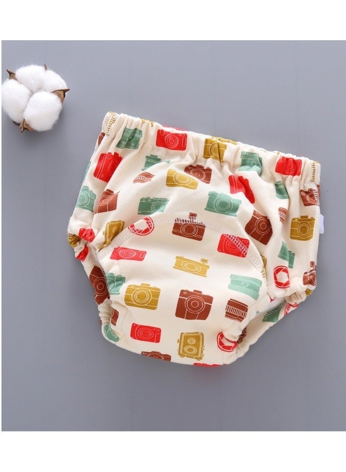 4 Pack Size L Potty Training Pants Breathable Potty Training Underwear Unisex Toddler Training Underpants for 0-3 Years Boy and Girls Strong Absorbent Cotton Training Pants - Image 3