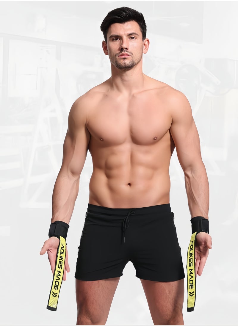 AOLIKES Weightlifting straps for gym, padded wrist protector straps, anti-slip neoprene straps, handbar straps, bodybuilding powerlifting, bodybuilding exercise grips  - Image 3