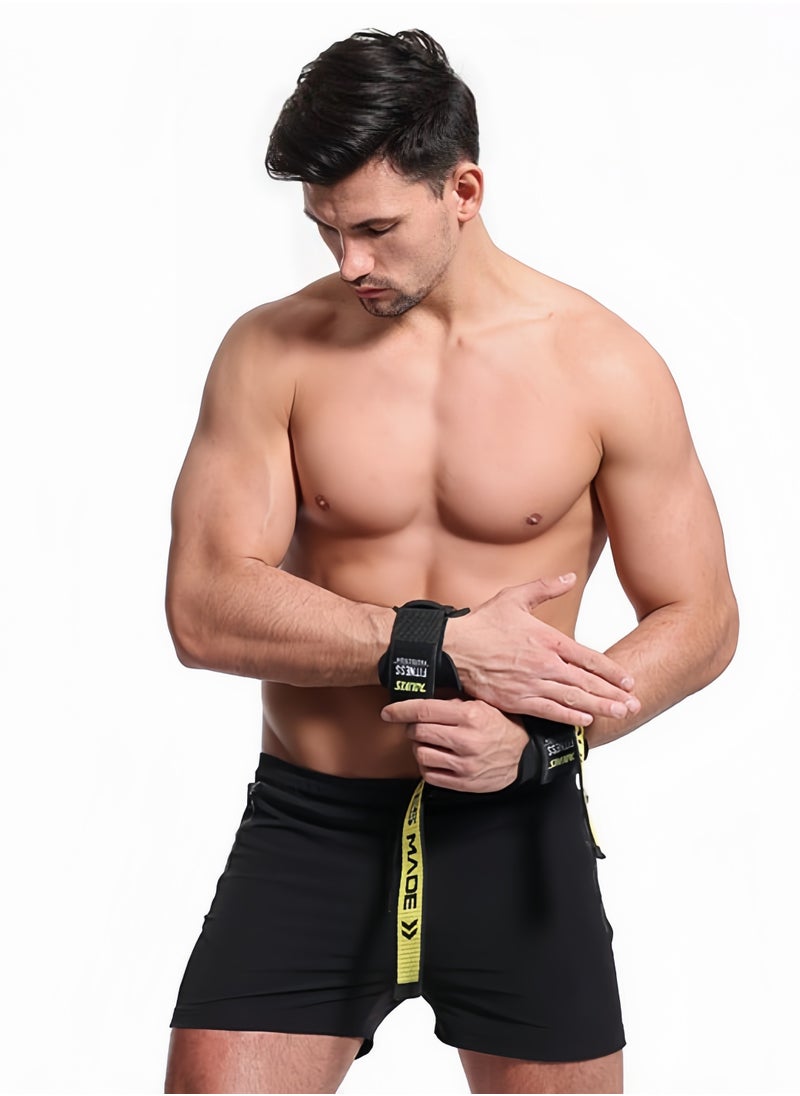 AOLIKES Weightlifting straps for gym, padded wrist protector straps, anti-slip neoprene straps, handbar straps, bodybuilding powerlifting, bodybuilding exercise grips  - Image 4