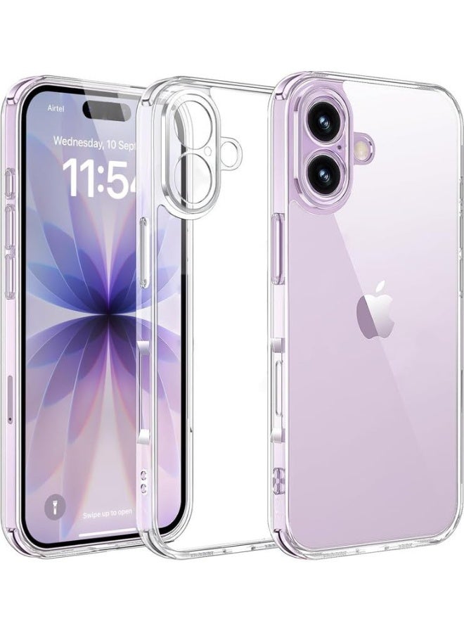 أكاليكس جراب شفاف لهاتف iPhone 17، متوافق مع iPhone 17، غطاء هاتف شفاف مقاوم للصدمات. - Image 1