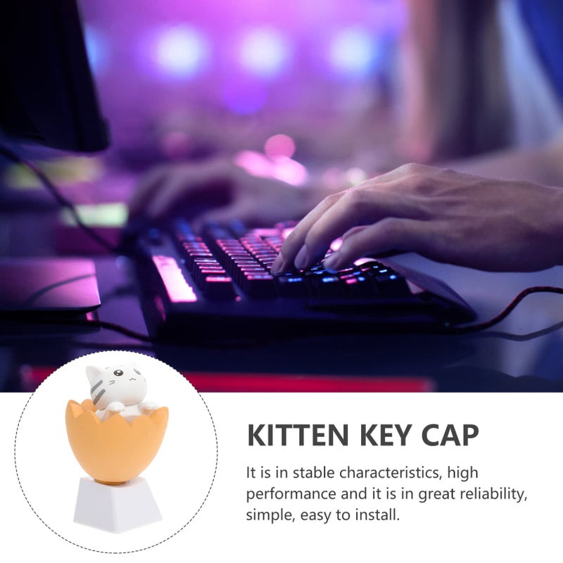 Cute Cat Shape Mechanical Keyboard Keycaps PBT Material Easy Installation For Custom Setup - Image 5