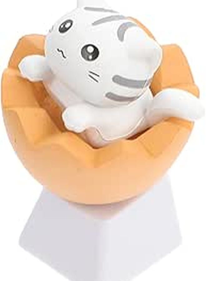 Cute Cat Shape Mechanical Keyboard Keycaps PBT Material Easy Installation For Custom Setup - Image 1