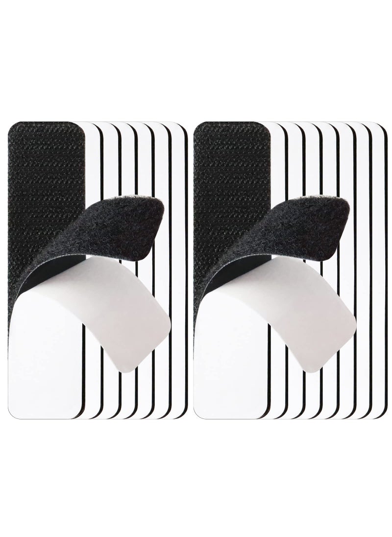 MEBMIK 15 Sets 1x4 inch Strips with AdhesiveHeavy Duty Hook and Loop TapeCarpet TapeRug TapeStrength BackingFixing Installing TapeWall Hanging No PerforationFabricCouchIndustrialOfficeHousehold 