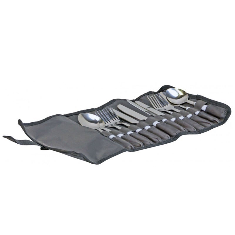 Vango Family Cutlery Set Camping Cooking Equipment Silver One Size Stainless Steel