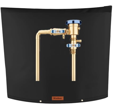 Wsobue Winter Pipe Insulation Cover 5F Insulated Backflow Preventer Freeze Protection Pump Cover SprinklerWellValve Head Cover Black 30W x30H - Image 1
