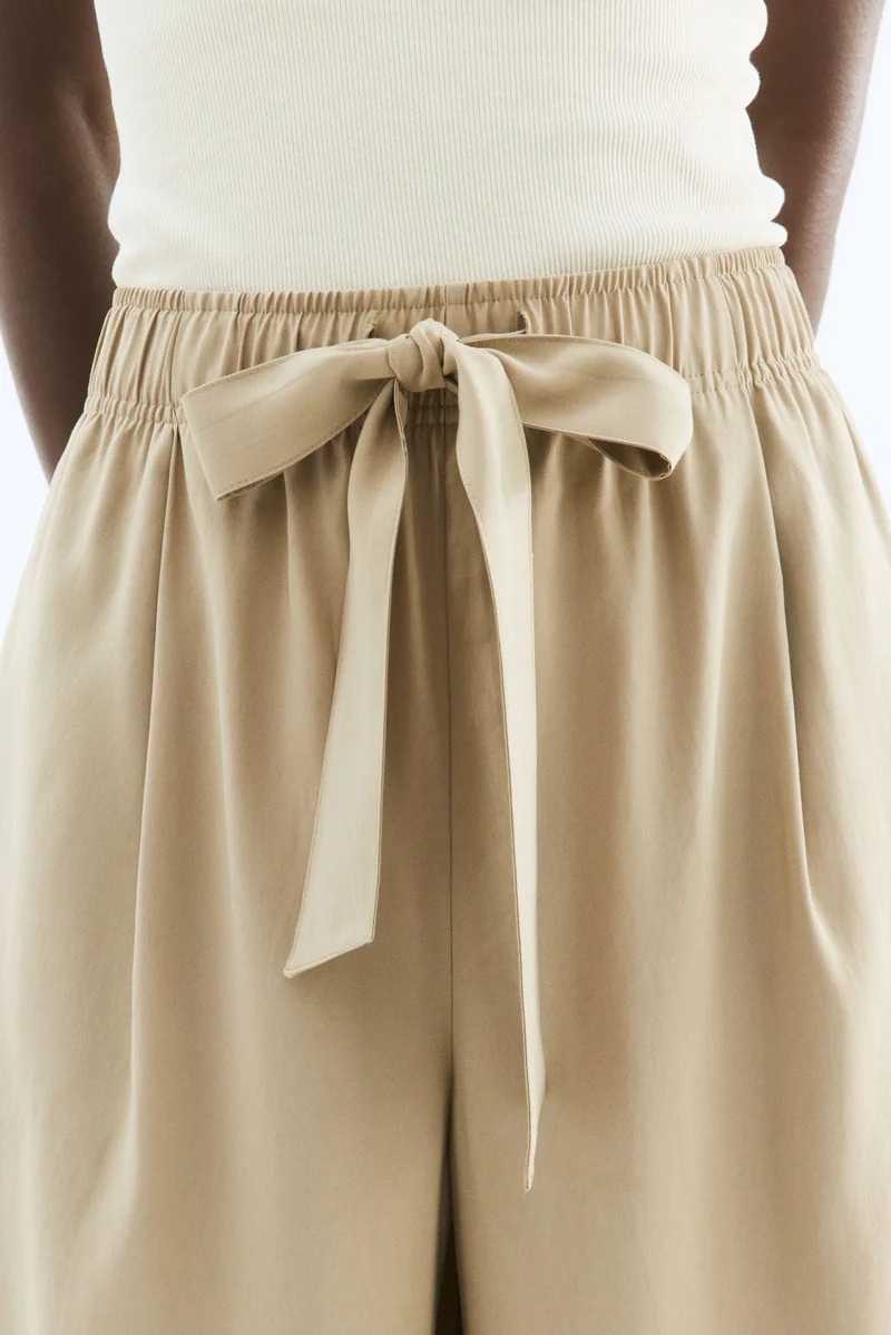 اتش اند ام بنطلون واسع برباط خصر