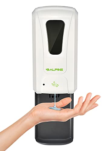 Alpine Industries Alpine Automatic Hand Sanitizer Dispenser - Touchless Soap Dispenser with Drip Tray for Restaurant, Hospital, School, Hotel, Kitchen and Bathroom -1200mL Liquid, Gel White - Image 5