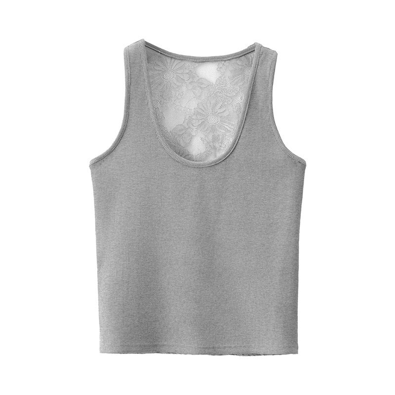 Women's Lace Backless Camisole Top - Sexy Slim Fit Sleeveless Cami - Image 5