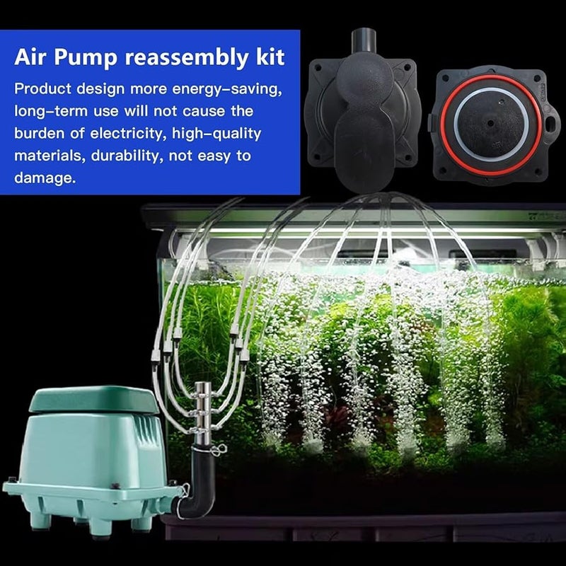 HP60 HP80 Air Pump Rebuild Kit for Aqua Safe AS500 Aqua Aire AA500 with White Switch - Image 5