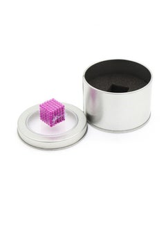 Generic Magnetic DIY Beads 3MM 216 Pieces Pink + Iron Box  - Image 1