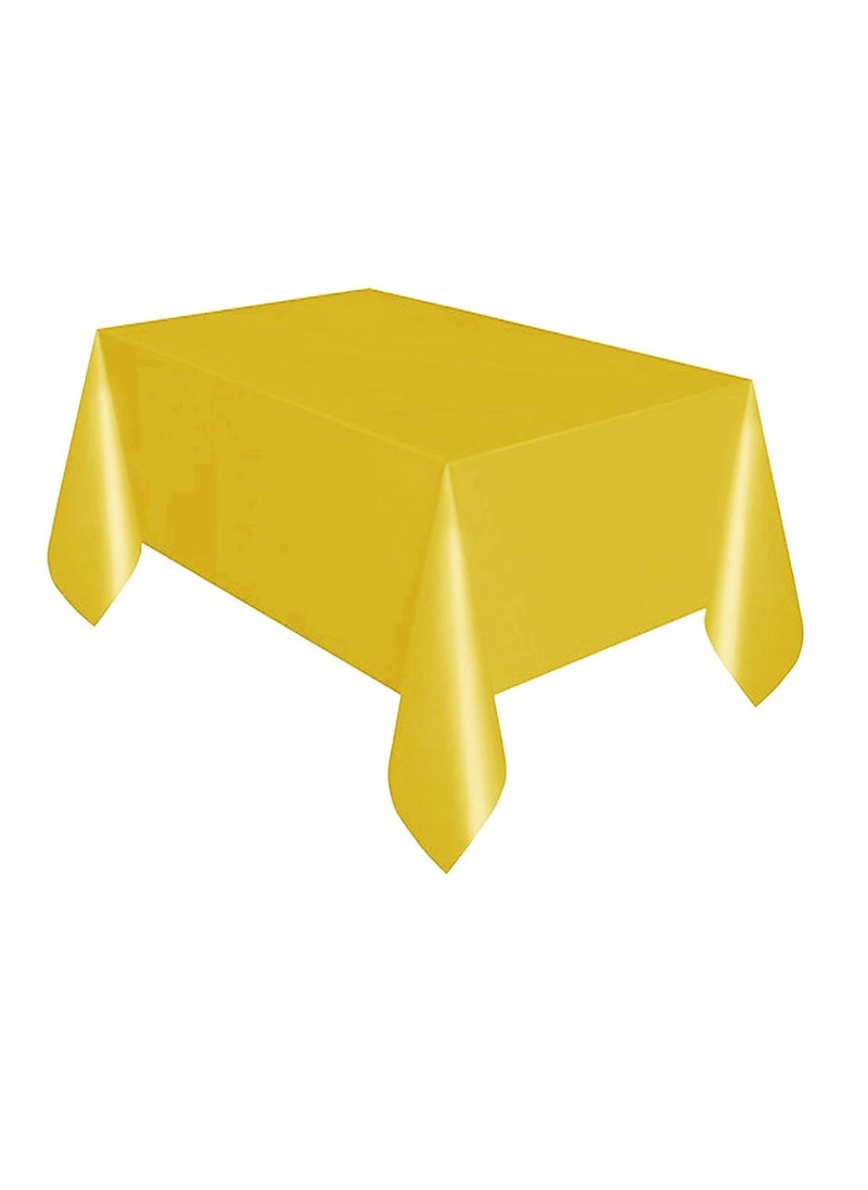 Happy Birthday PE Table Cover Golden Color
