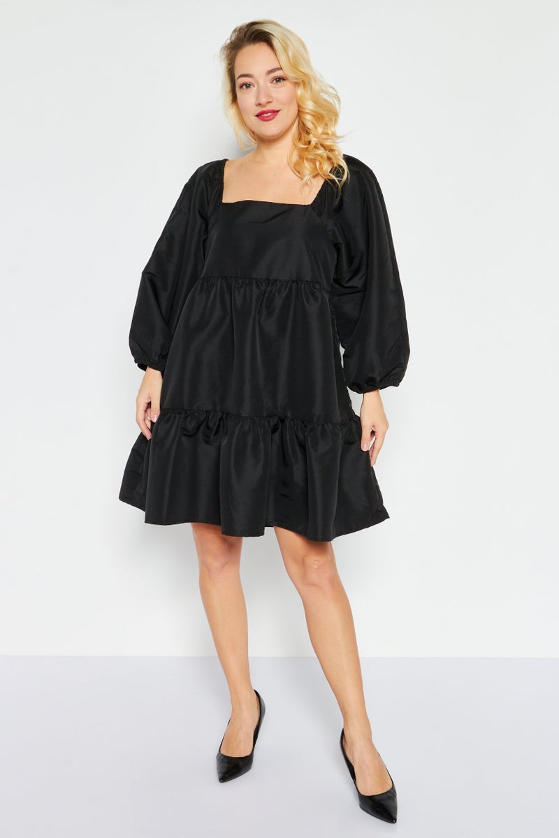 Levi's Women Solid Mini Dress, Black - Image 1