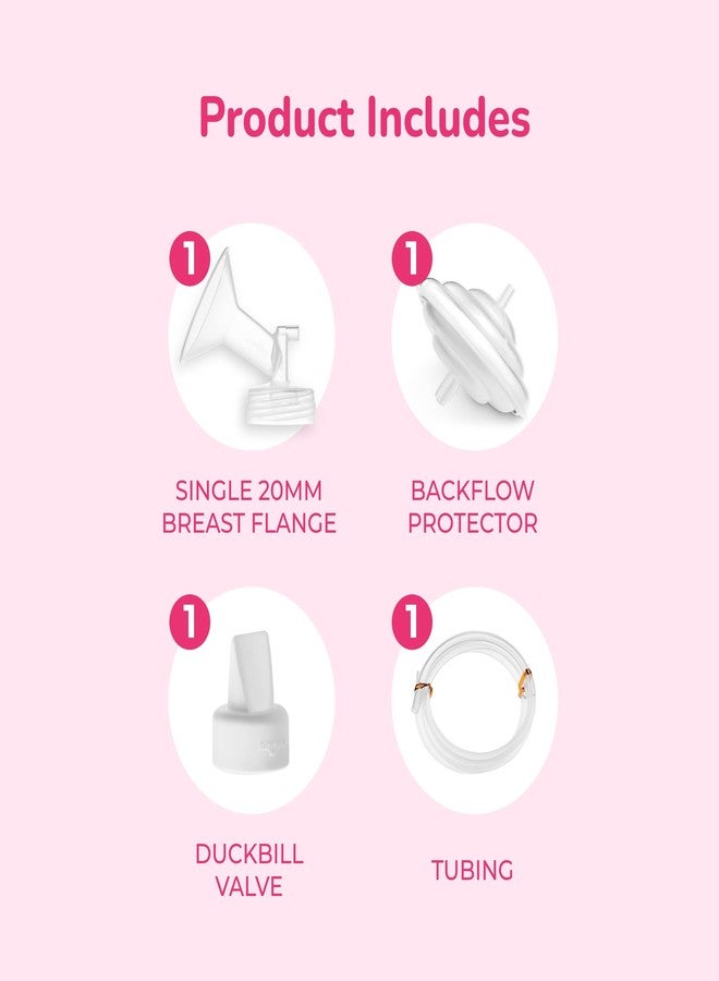 Spectra - Breast Shield Set for Breast Milk Pump - Small 20mm - Image 2