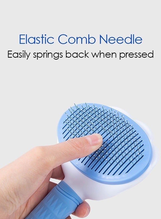 Bukela Pet Self Cleaning Slicker Brush, Dog Cat Bunny Pet Grooming Shedding Brush, Easy to Remove Loose Undercoat, Pet Massaging Tool Suitable for Pets with Long or Short Hair - Image 3