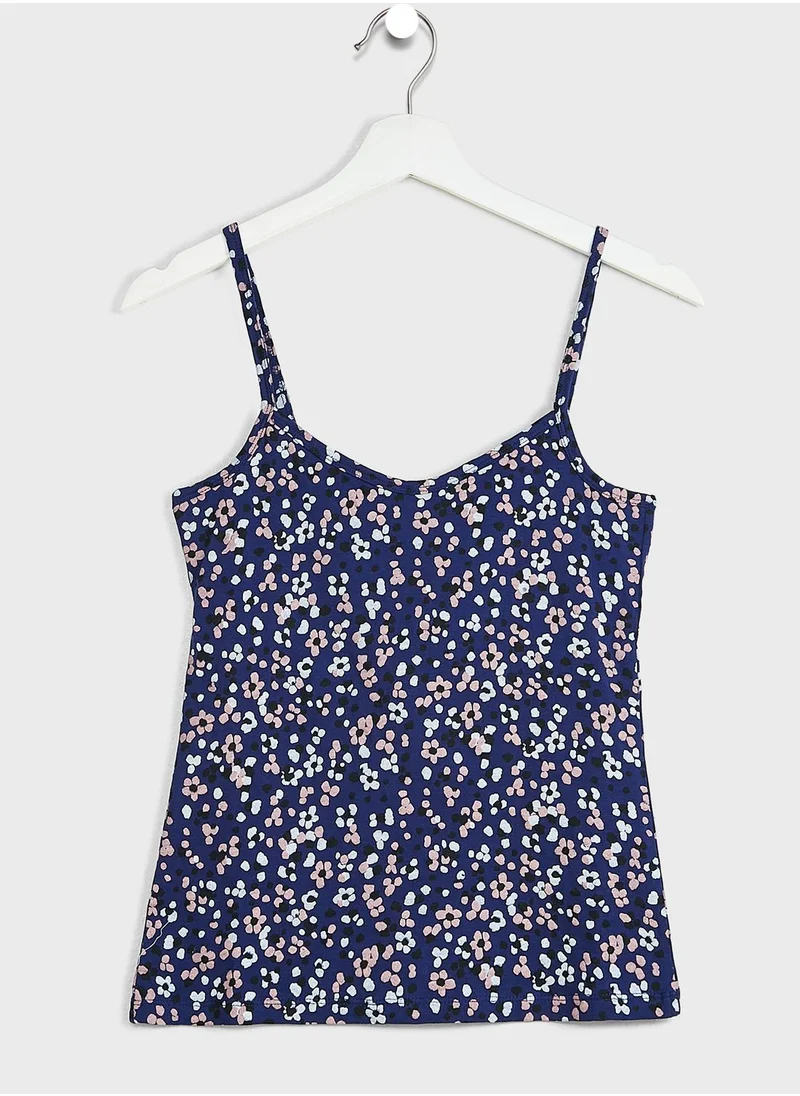 Ivory Rose Cobalt Floral Cami & Short Set