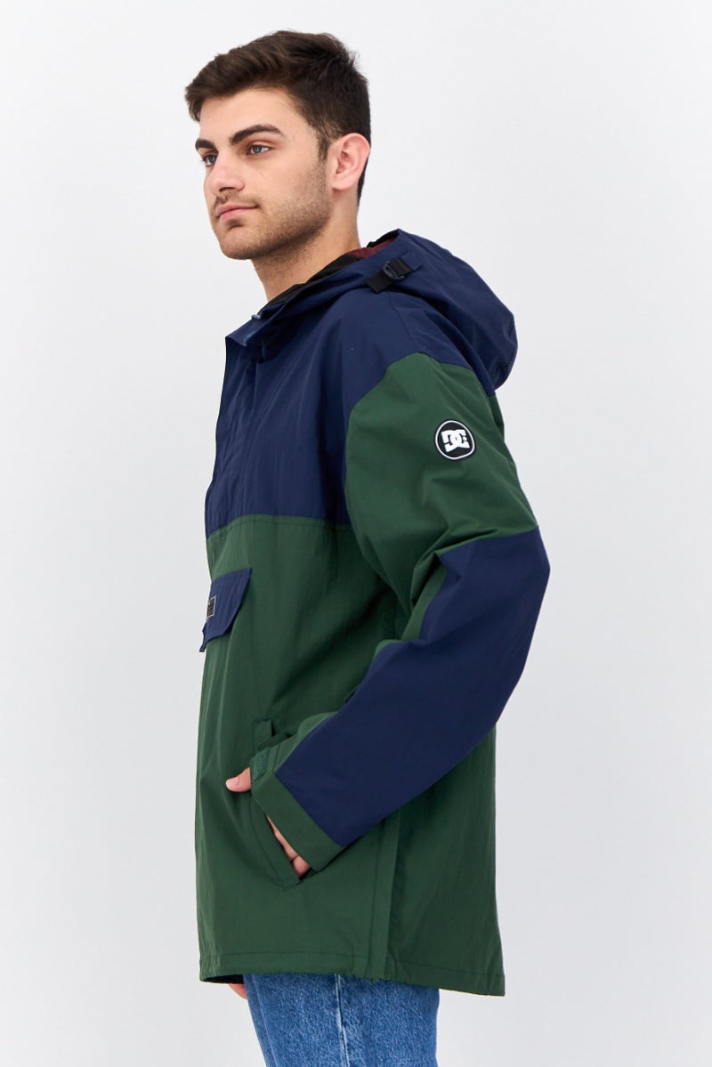 DC Men Colorblock Hooded Jacket, Navy - Image 2