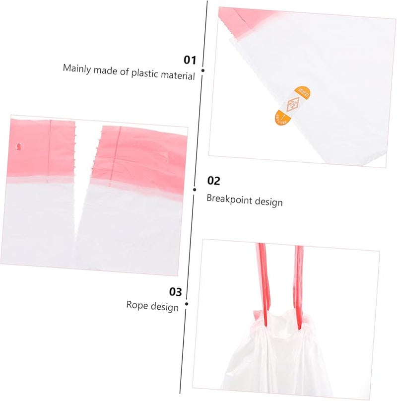 75 Pcs Thickened Leakproof Drawstring Trash Bags Biodegradable for Kitchen Bathroom Home Office - Image 5