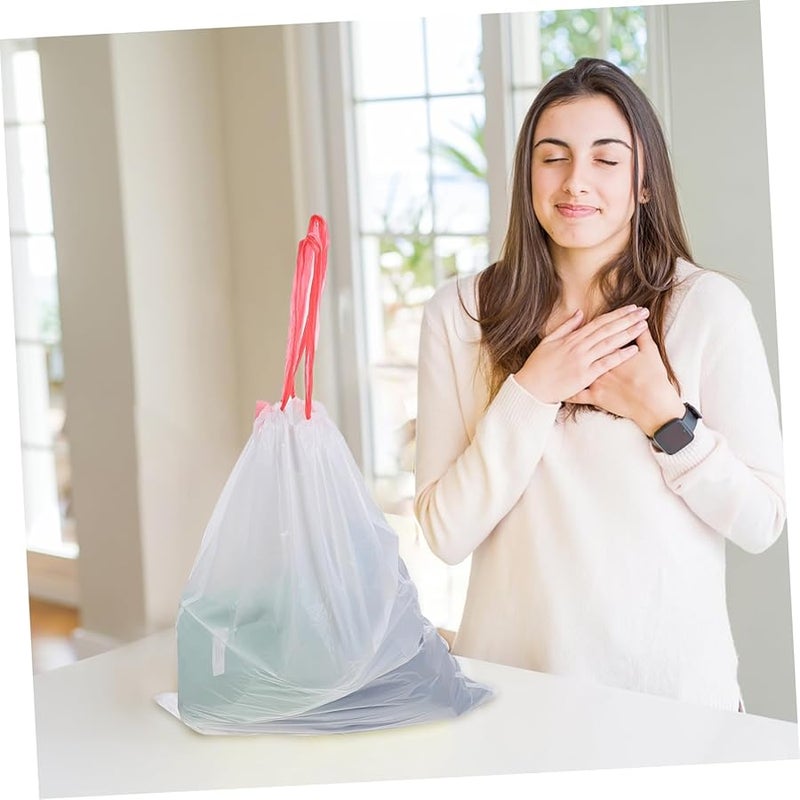 75 Pcs Thickened Leakproof Drawstring Trash Bags Biodegradable for Kitchen Bathroom Home Office - Image 3