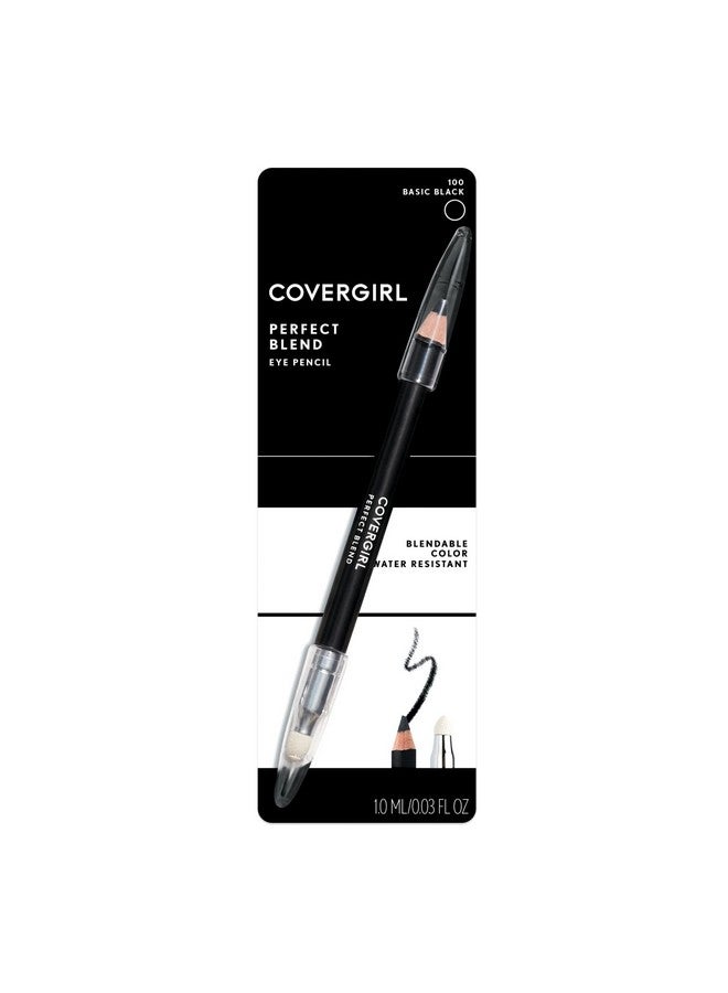 COVERGIRL Perfect Blend Eyeliner Pencil, Basic Black, Eyeliner Pencil with Blending Tip For Precise or Smudged Look, 1 Count - Image 2