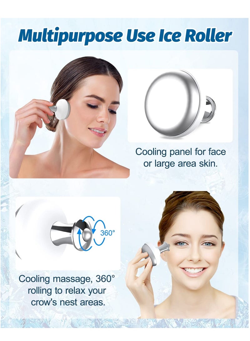Unbreakable Steel Ice Globes for Facial Massage, 2 Pcs Cooling Roller for Face and Neck, Skin Care Tool for Puffiness and Wrinkles, Enhance Collagen Production - Image 4