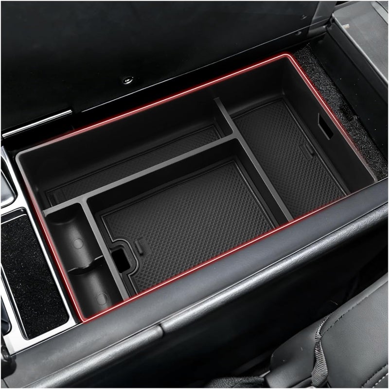 Autorder Center Console Organizer for 2022 2023 2024 2025 Lexus NX NX 250/NX 350/NX 350h 450h+ Accessories Armrest Storage Box Secondary Insert Tray with Anti-Slip Mat - Image 1