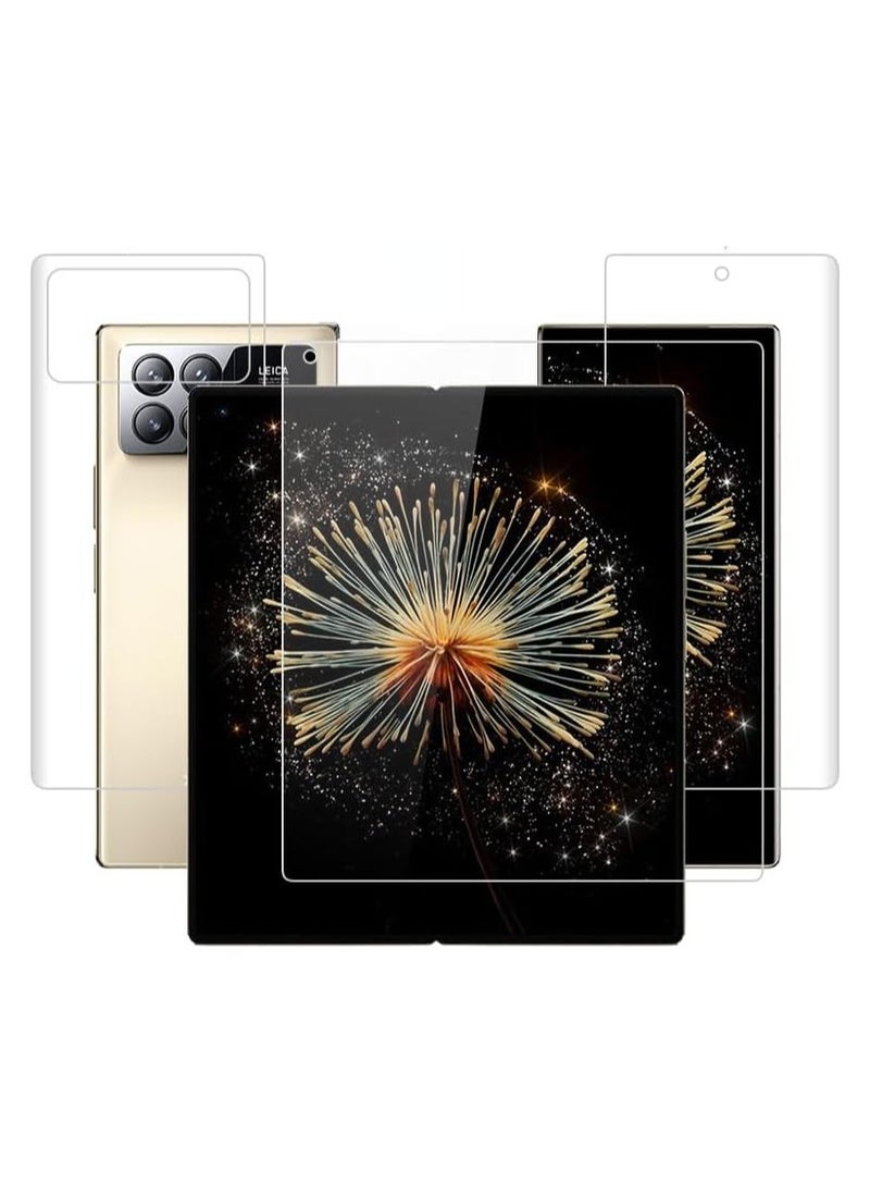 جنرال فيلم هيدروجيل تغطية كاملة متوافق مع هاتف Xiaomi Mi Mix Fold 3. فيلم حماية شاشة ناعم من TPU صاف بلمسة متعدية ومقاوم للأصابع، يغطي الشاشة بالكامل.  - Image 1