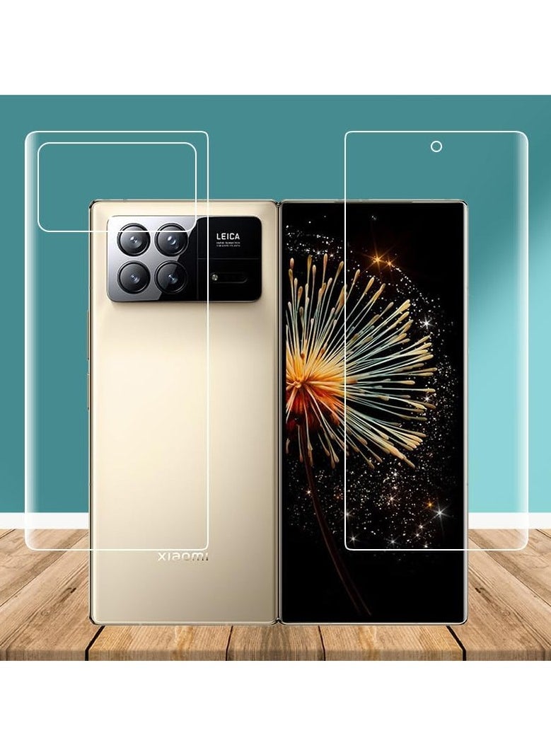 جنرال فيلم هيدروجيل تغطية كاملة متوافق مع هاتف Xiaomi Mi Mix Fold 3. فيلم حماية شاشة ناعم من TPU صاف بلمسة متعدية ومقاوم للأصابع، يغطي الشاشة بالكامل.  - Image 2
