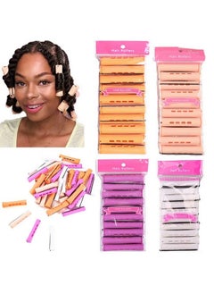 40Pcs Perm Rods Set For Natural Hair 4 Sizes Cold Wave Rods Hair Rollers For Women Hair Curling Rods For Long Medium Small Hair Curler Styling Diy Hairdressing Tools（Orange+Beige+Purple+White） - pzsku/ZA74671FD2A9EC07BF917Z/45/_/1721025164/7521359b-843c-44ca-aadb-63818851e8e8