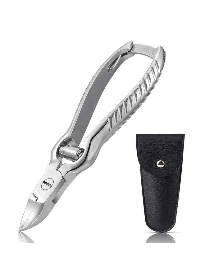BEZOX Heavy Duty Podiatrist Toenail Clippers for Thick and Ingrown Nails, Stainless Steel Toe Nail Clipper, Pordiatry Ingrwon Toenail Tools - Silver - Image 1