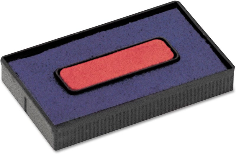 COSCO Felt Replacement Ink Pad for 2000plus Economy Message Dater, Red/Blue