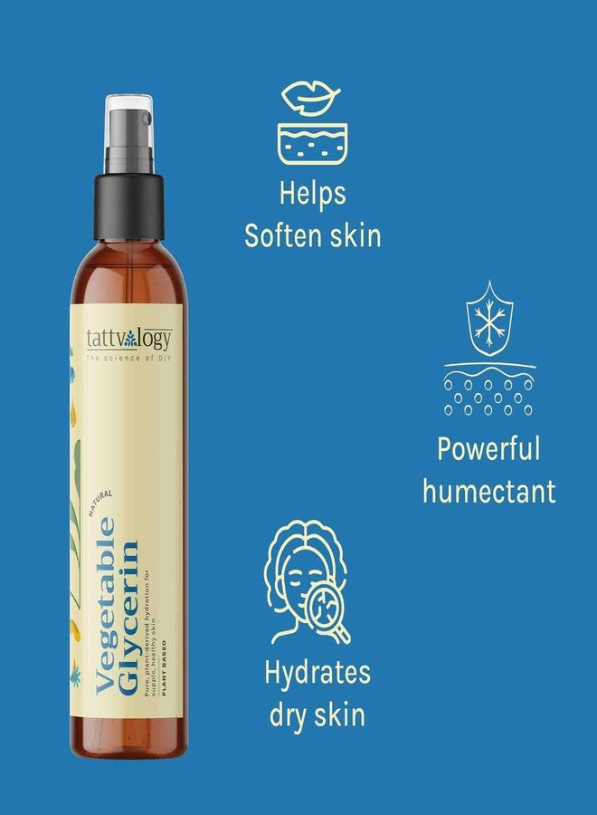 Tattvalogy Natural Vegetable Glycerin - Plant-Based Humectant for Deep Hydration, Moisture Lock for Skin & Hair, Essential for Natural Beauty Routines | 200ml - Image 2