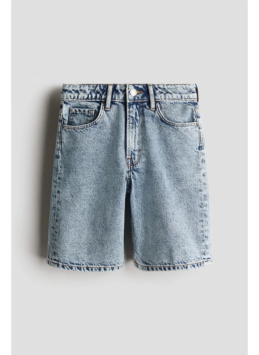 اتش اند ام Loose-Fit Denim Shorts