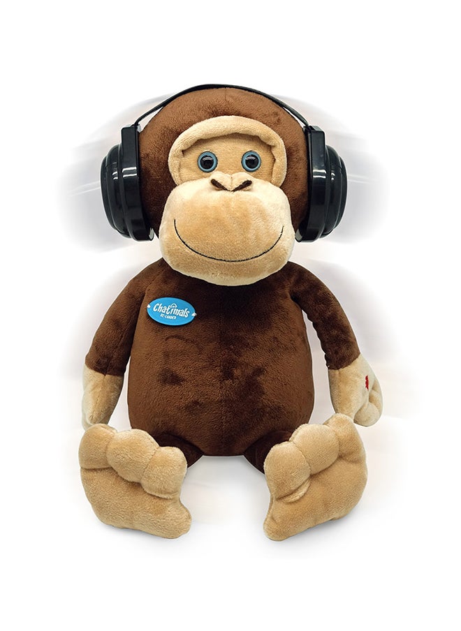 Dragon-i - Chatimals Re-Loaded Monkey Soft Toys Wireless Bluetooth Functions Singing and Dancing Toys for Kids - Image 1