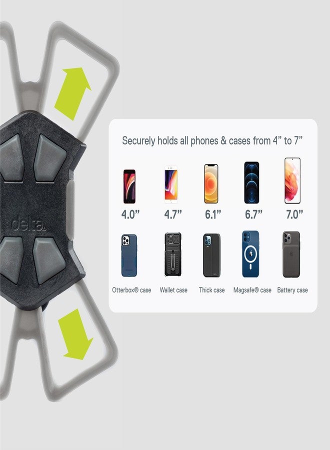 Delta XMount 360 Phone Holder for Bike by Delta Cycle - Universal Bike Phone Mount Rotates 360° - Secures iPhone & All Other Smart Phones Along with Cases - Suitable for Every Bike - Image 3