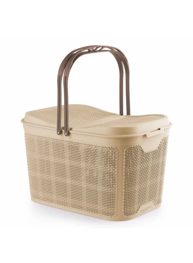 سلة نزهة من الجوت