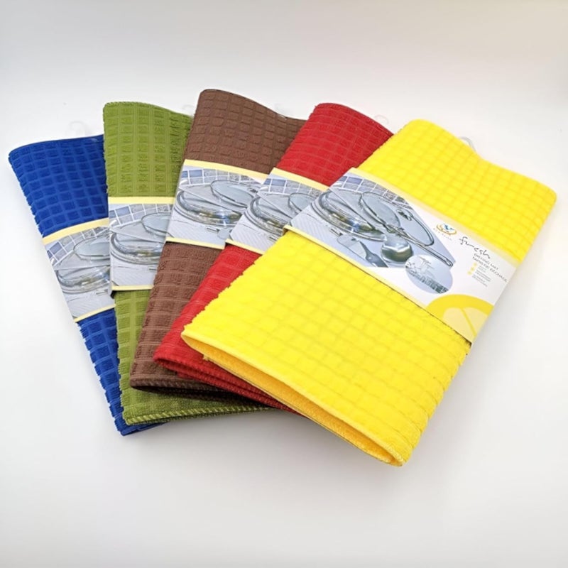 40 x 50 cm Kitchen Dish Drying Mat, Highly Absorbent Microfiber Dish Drying Mat, Dish Drying Mat for Vegetables, Preventing Water Damage and Maintaining Hygiene (4 Mats)
