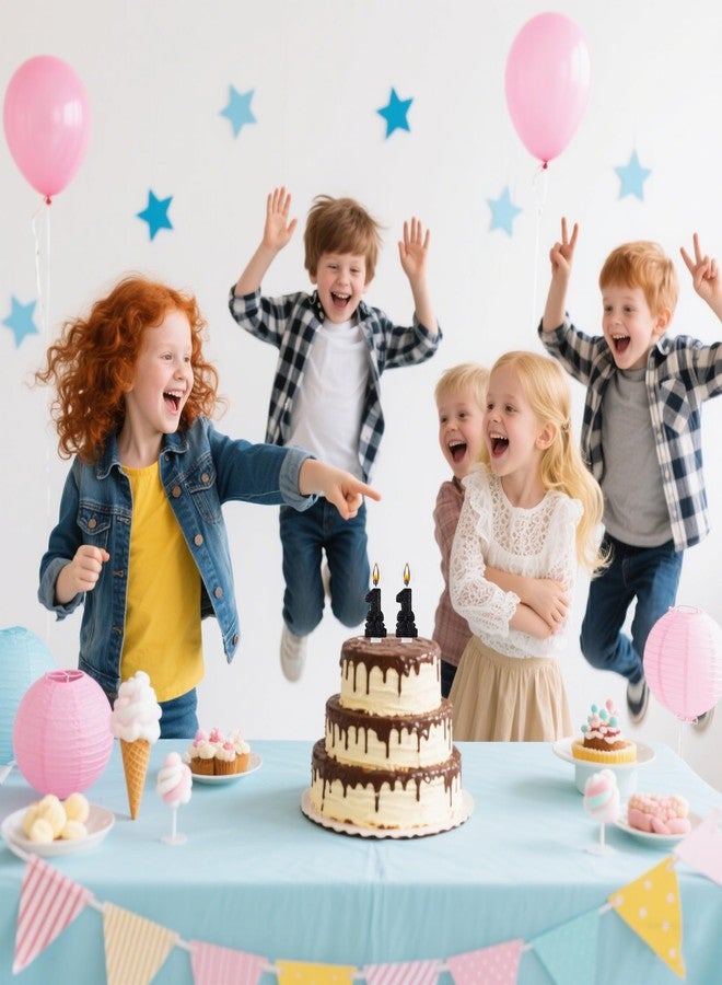 AOOLADA 11 Birthday Candle, 11th Cake Candles, Number 11 Birthday Candles for Cake Topper Decoration, Black - Image 5