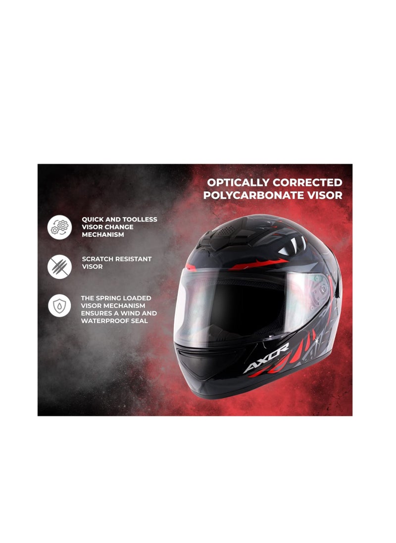 AXOR - Axor Rage Python Black Grey Helmet - Image 1