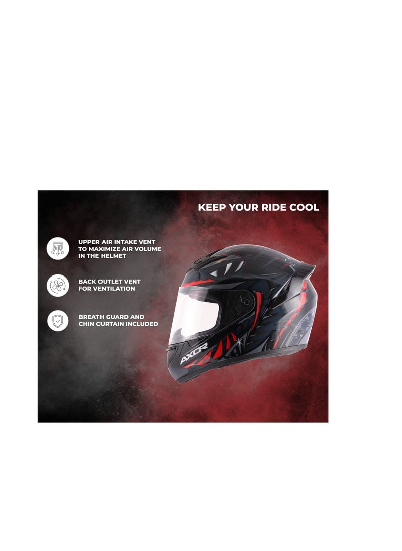 AXOR - Axor Rage Python Black Grey Helmet - Image 1