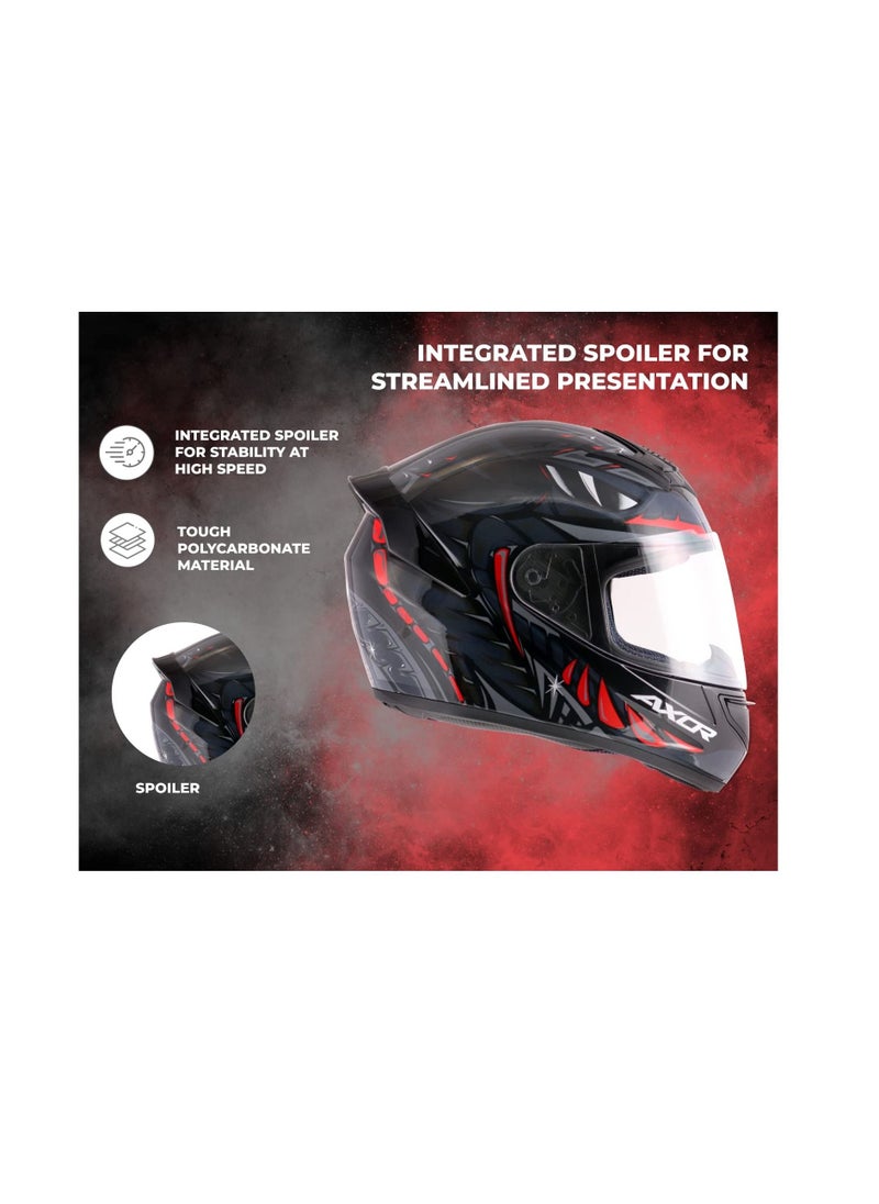 AXOR - Axor Rage Python Black Grey Helmet - Image 1