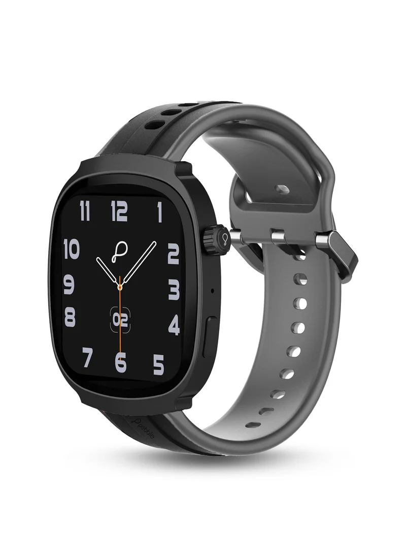 بيبل Axis 1.96" AMOLED Smartwatch for Men and Women, Bluetooth Calling, Always On Display, SpO2 & Heart Rate Monitoring, Rotating Crown, Multi-Sports Modes